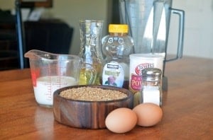 Blender Wheat Pancakes Recipe with Kiwi and Bananas. Whole Wheat kernels create the fluffiest pancakes!